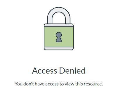 issues with access denied